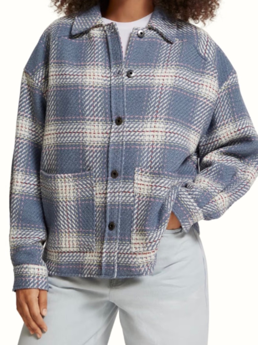 SCOTCH & SODA Lightweight Checked Overshirt